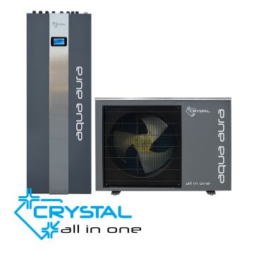 Инверторна термопомпа въздух-вода Crystal Aqua Aura II 6S All-In-One 250, монофазна