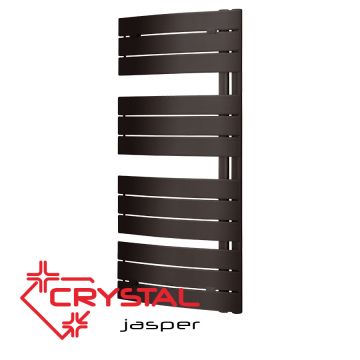 Водна лира за баня Crystal JASPER, 500 W, черен мат