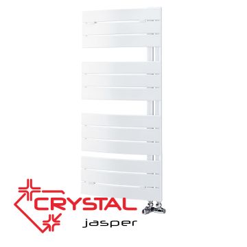 Водна лира за баня Crystal JASPER, 500 W, 1080×550 mm, бяла
