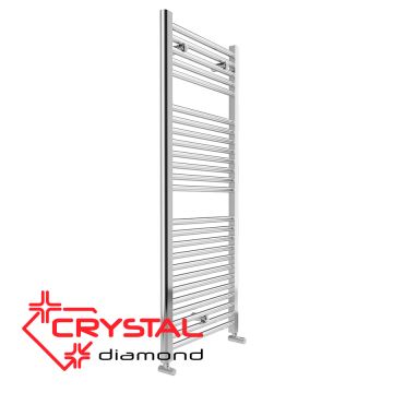 Водна лира за баня Crystal DIAMOND STRAIGHT CHROME 392 W, 1230×500 mm