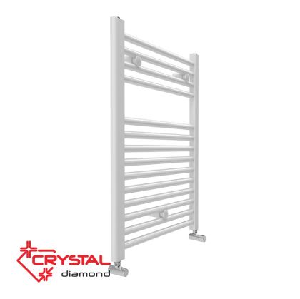 Водна лира за баня Crystal DIAMOND STRAIGHT WHITE 301 W, бяла, 690×450 mm 