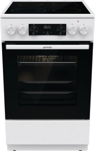 Стъклокерамична готварска печка Gorenje GECS5C70WA , БЯЛ, Керамични, A, 70л