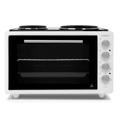 Готварска печка (мини) Crown CMO-422W , 2 ток , Бял