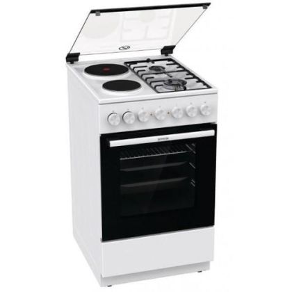 Комбинирана печка GORENJE GK5B41WF , 2 газ 2ток , Бял