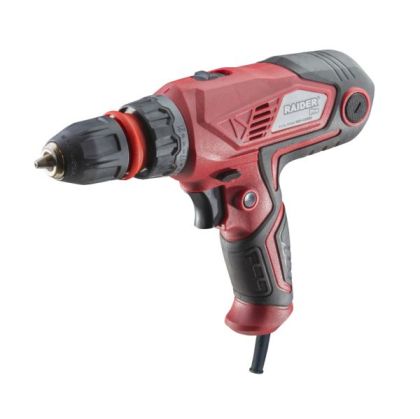 Raider Винтоверт 400W 2-ск. 6m кабел бърза смяна в куфар RDP-CDD09