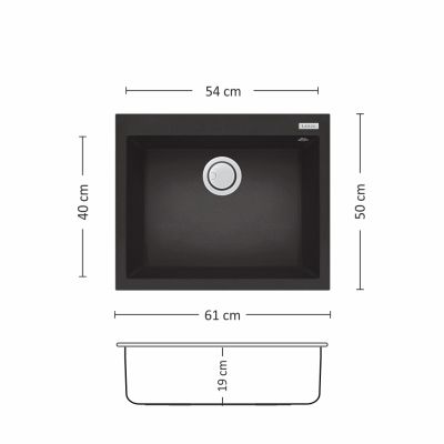 Композитна мивка Leks BLOOM PLUS 610 SI