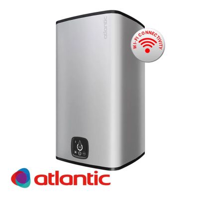 Електрически бойлер Atlantic CUBE Silver Steatite Wi-Fi, 100 литра