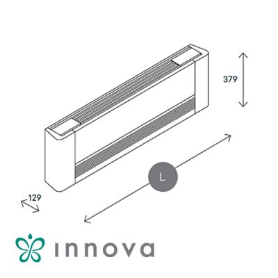 Вентилаторен конвектор Innova Airleaf SLS 600 нископрофилен + модулиращо управление ECA644II