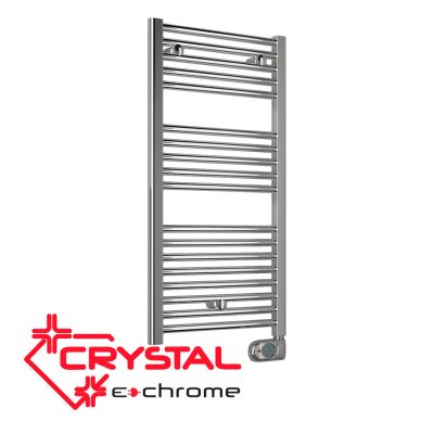 Електрическа лира за баня Crystal E-CHROME 300 W, 920×480 mm