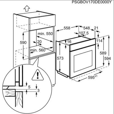 Фурна за вграждане Electrolux EOD6P77WX