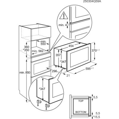 Вградена микровълнова фурна AEG NMB6S171SB 