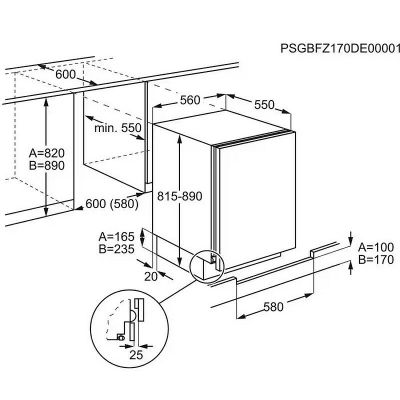 Вграден хладилник Electrolux LFB2AE88S1