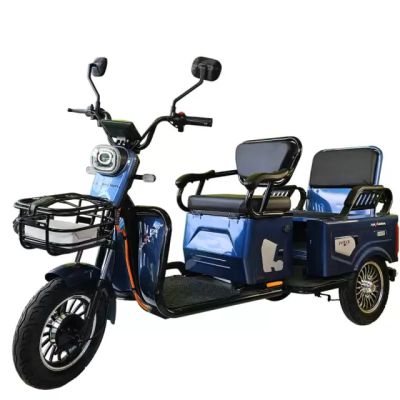 Двуместна електрическа триколка MAX MOTORS 1500W 20 AH Blue последен подобрен модел