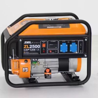 Генератор за ток  ZIEL 2.5KW модел ZL2500 монофазен  бензинов  ръчен 