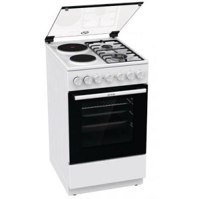 Комбинирана печка GORENJE GK5B41WF , 2 газ 2ток , Бял