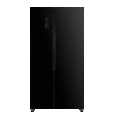 ХЛАДИЛНИК С ФРИЗЕР  Finlux SBS-440BL GLASS